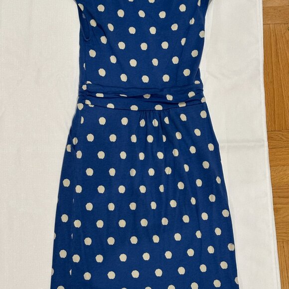 Boden Blue Polka Dot Fit & Flare Dress – Pockets – Size US 8 (UK 12) - Picture 6 of 6